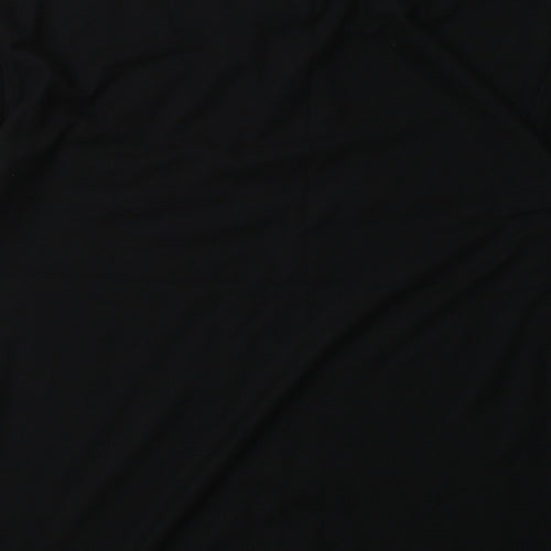 JERZEES Mens Black  Polyester  Polo Size XL Collared Button