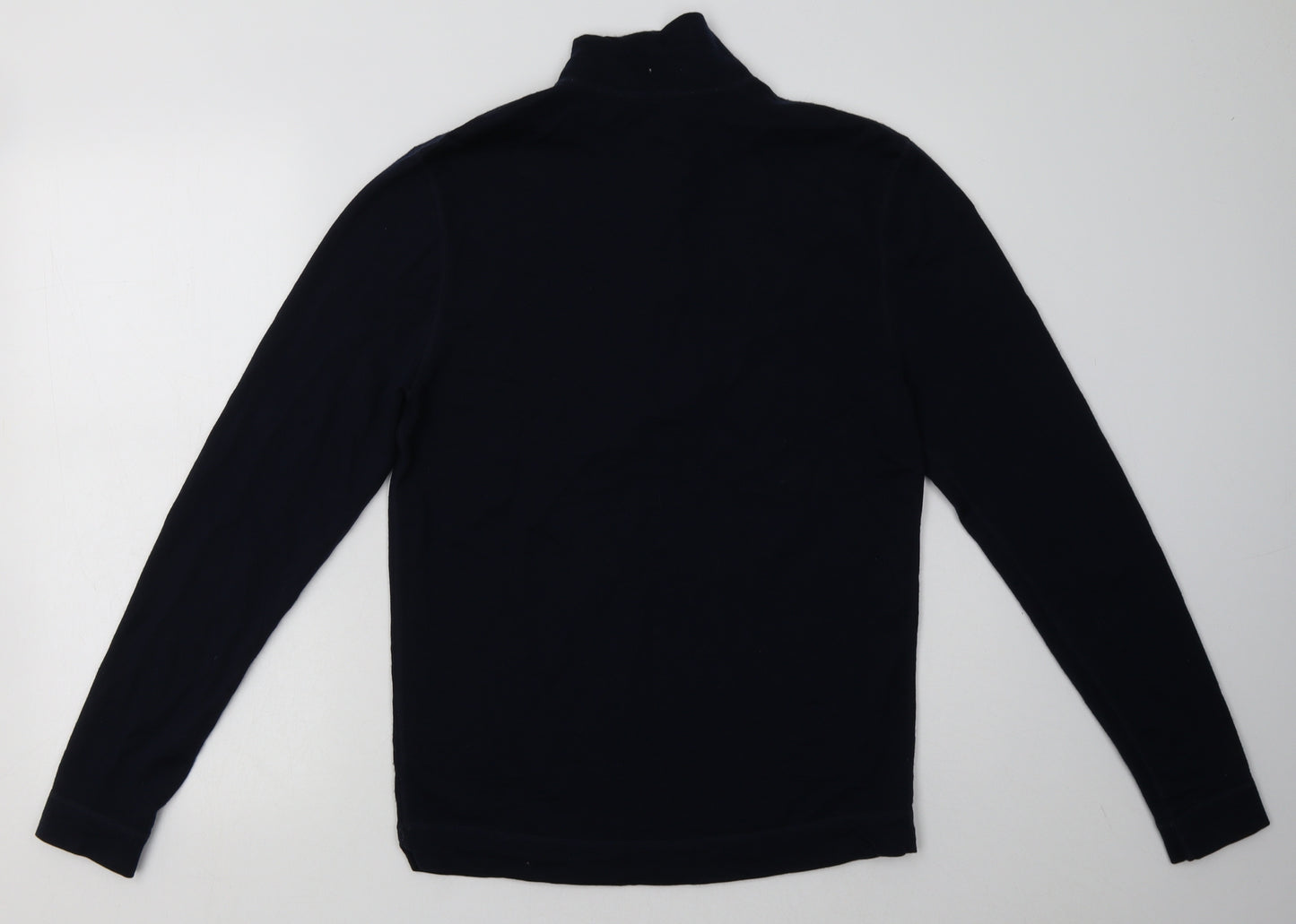 Crane Mens Blue  Wool Pullover Sweatshirt Size M