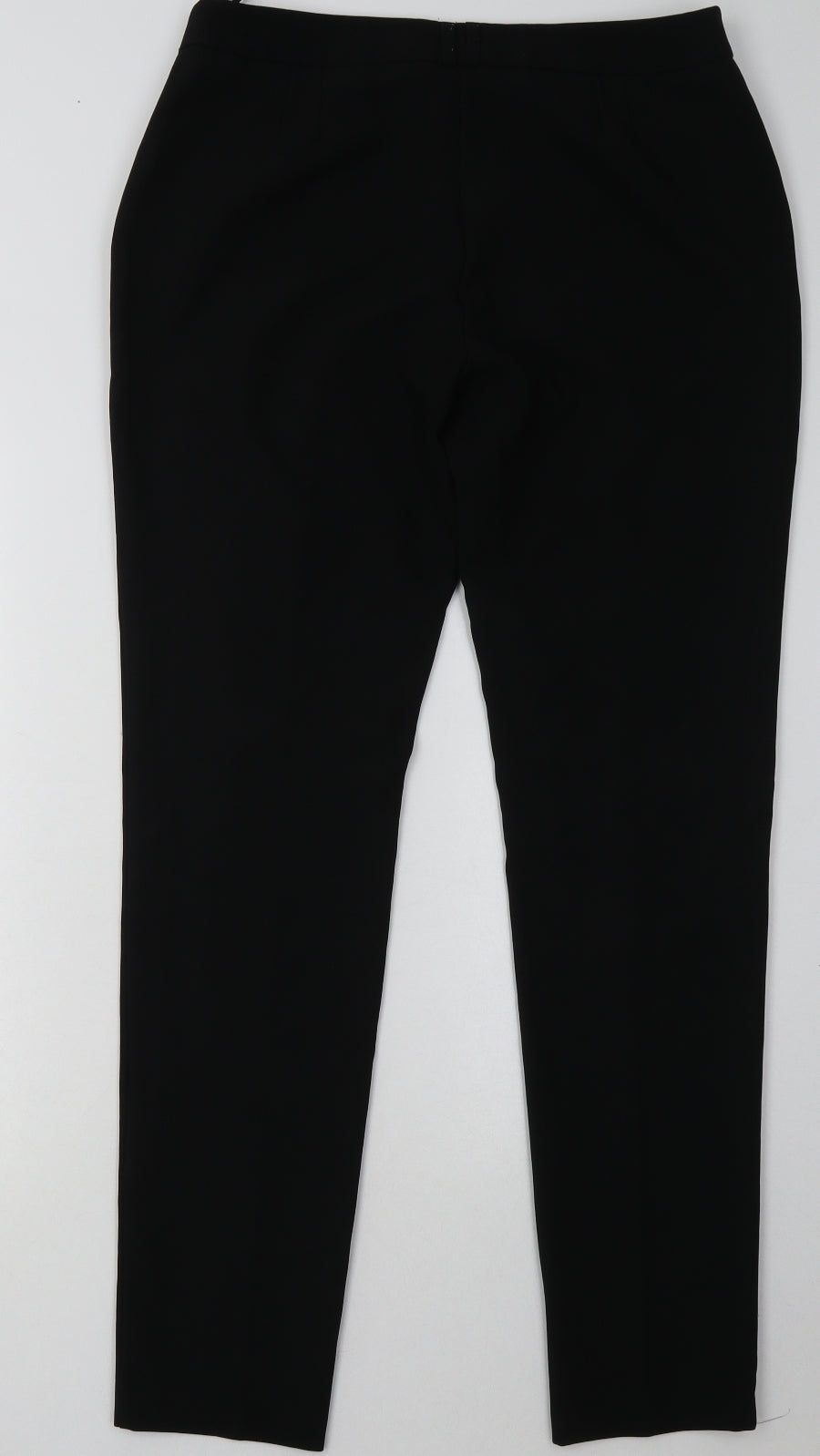 Primark Womens Black  Polyester Trousers  Size 12 L33 in Regular Hook & Eye