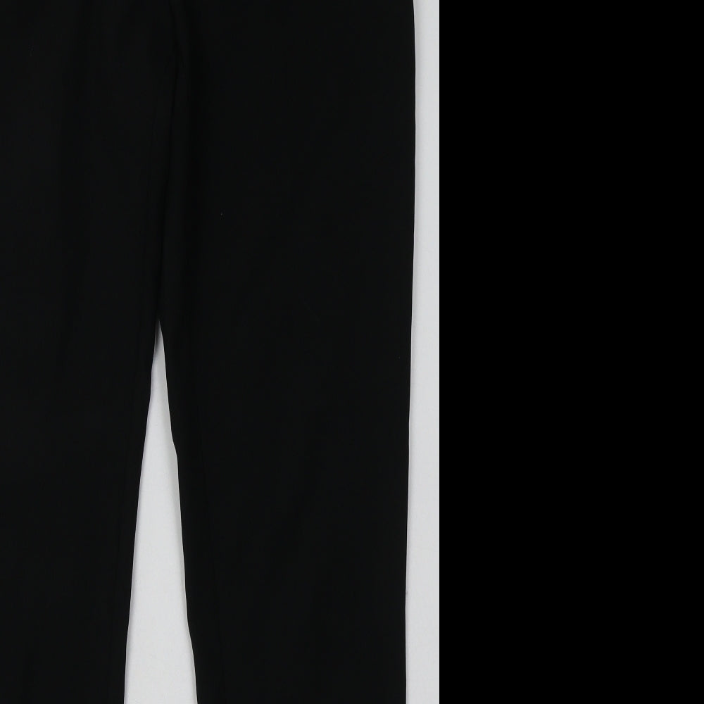 Primark Womens Black  Polyester Trousers  Size 12 L33 in Regular Hook & Eye