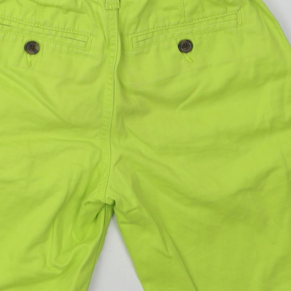 Gap Boys Green  Cotton Chino Shorts Size 8-9 Years  Regular Hook & Eye