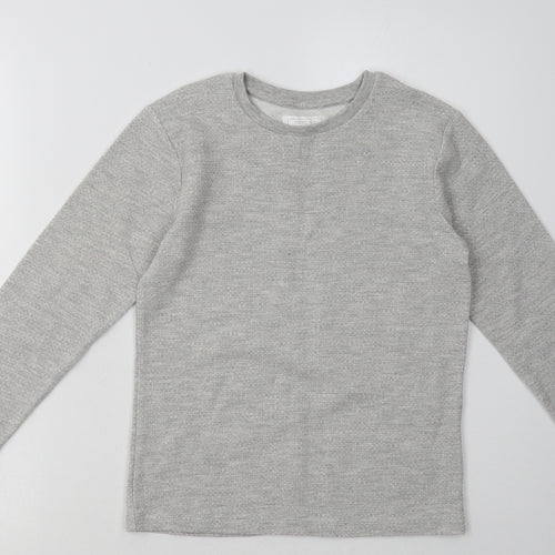 NEXT Boys Grey  Cotton Pullover Sweatshirt Size 8 Years  Pullover