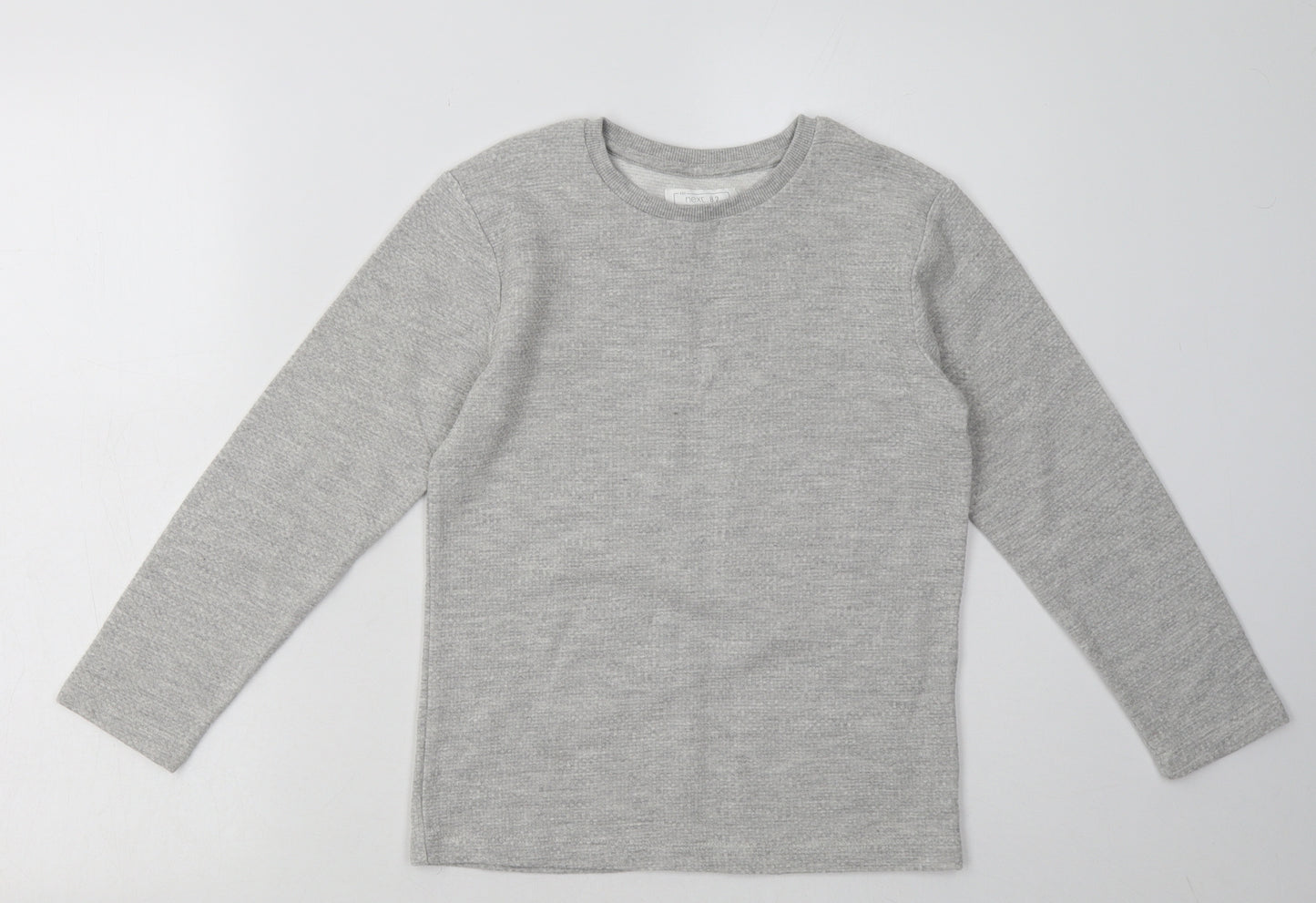 NEXT Boys Grey  Cotton Pullover Sweatshirt Size 8 Years  Pullover