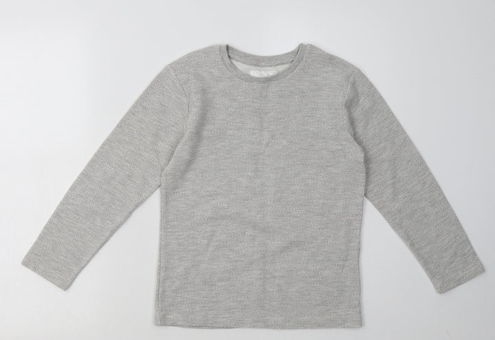 NEXT Boys Grey  Cotton Pullover Sweatshirt Size 8 Years  Pullover