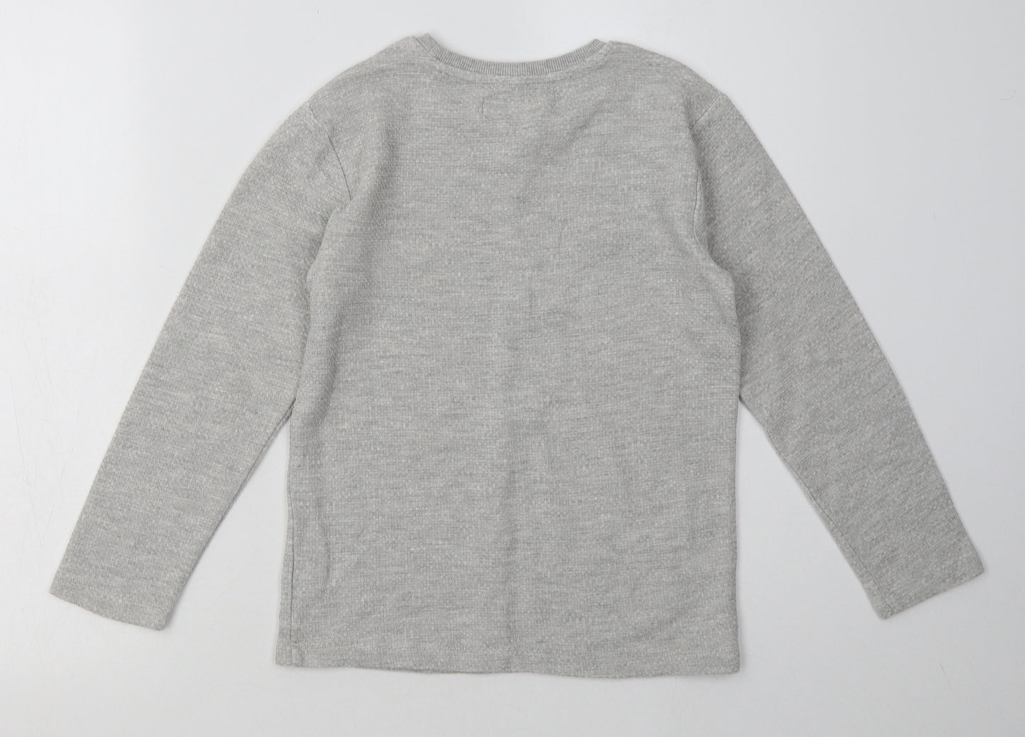 NEXT Boys Grey  Cotton Pullover Sweatshirt Size 8 Years  Pullover