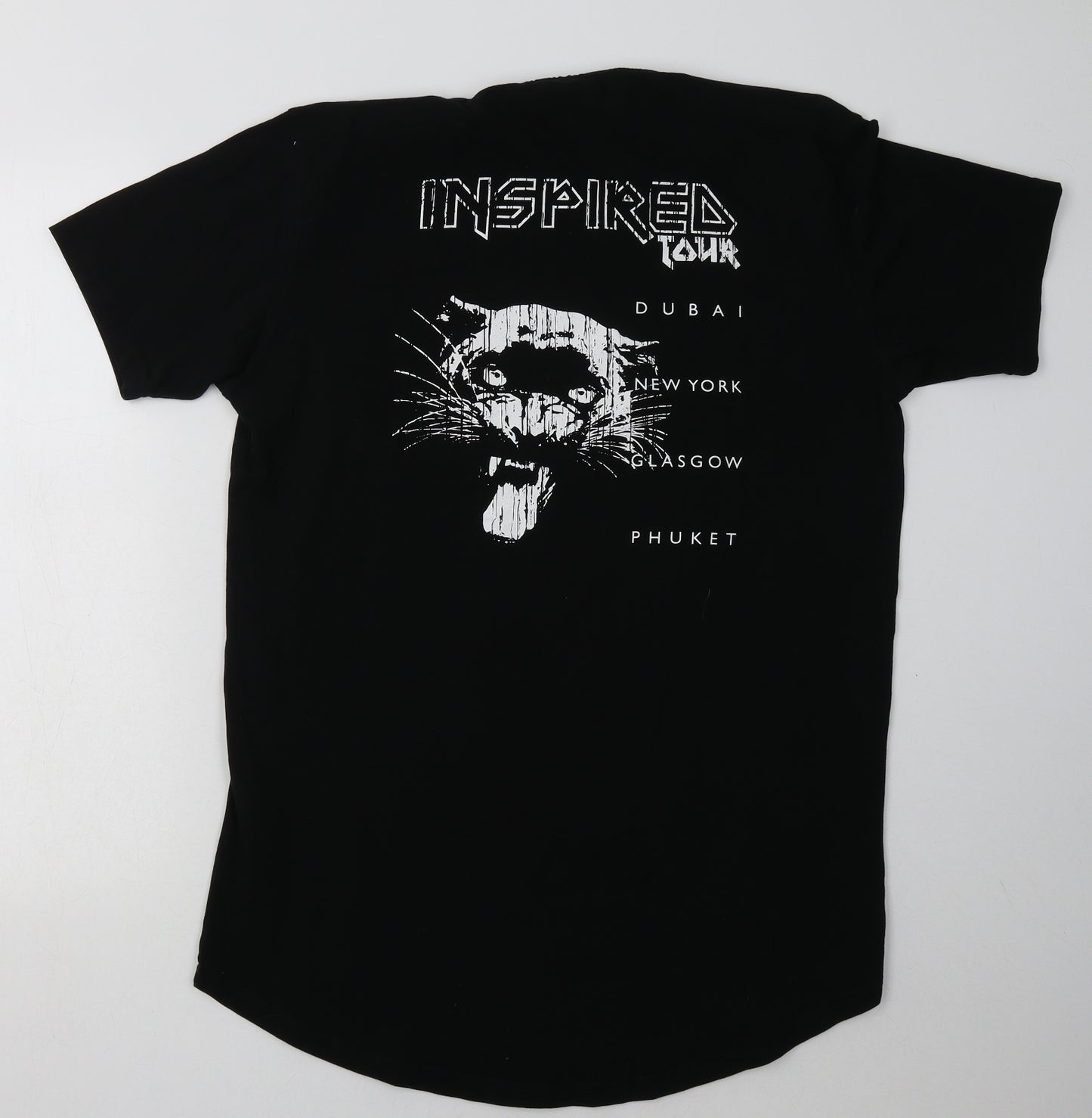 bee inspired Mens Black  Cotton  T-Shirt Size XL Crew Neck