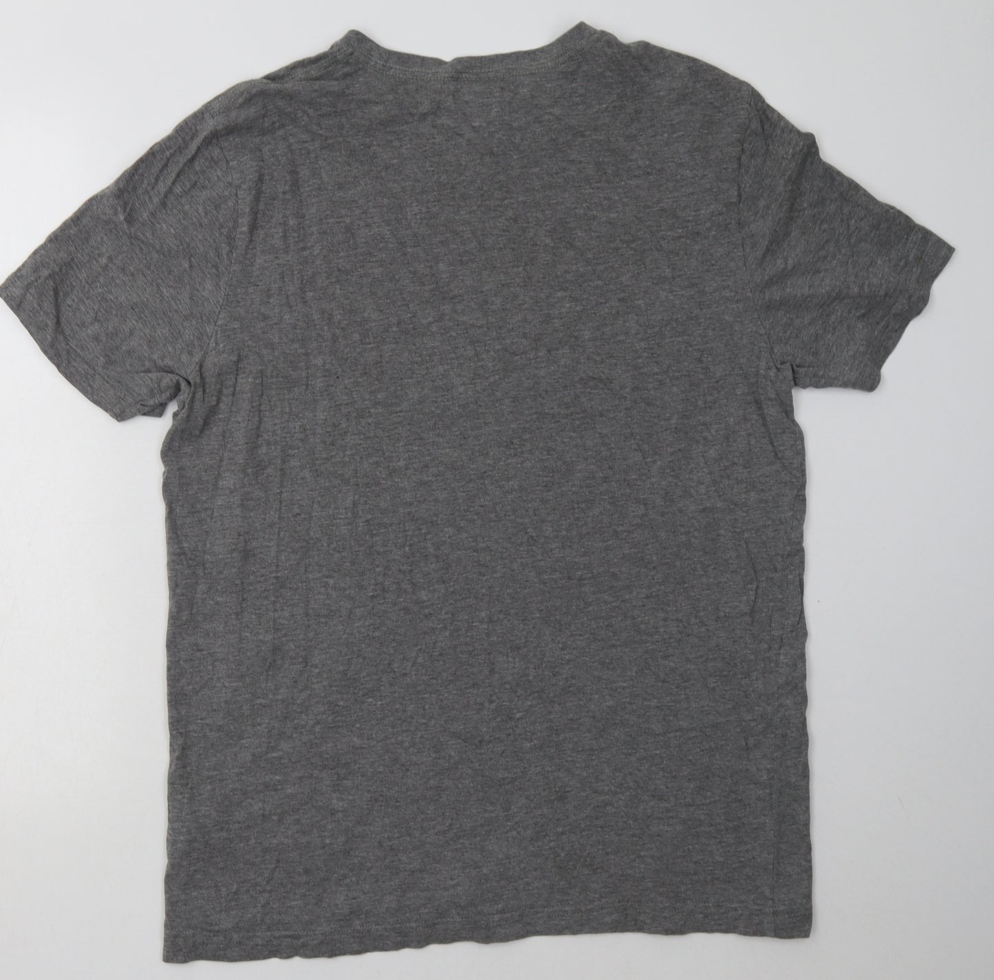 PUMA Mens Grey  Cotton  T-Shirt Size L Crew Neck