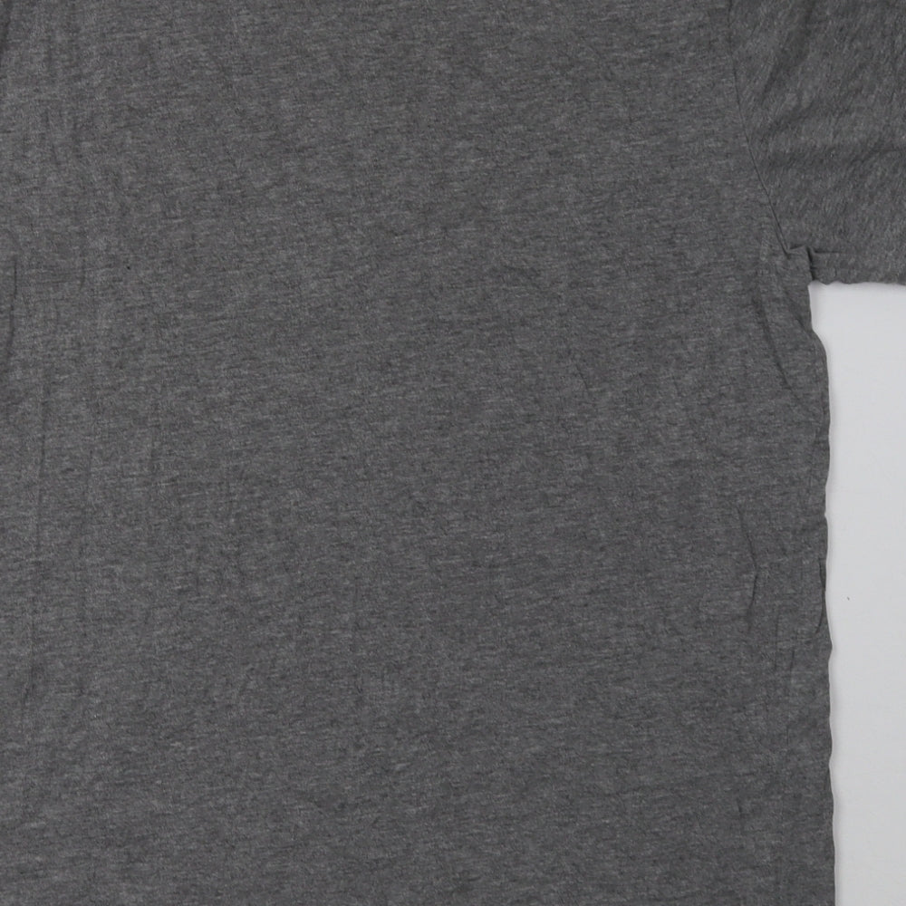 PUMA Mens Grey  Cotton  T-Shirt Size L Crew Neck