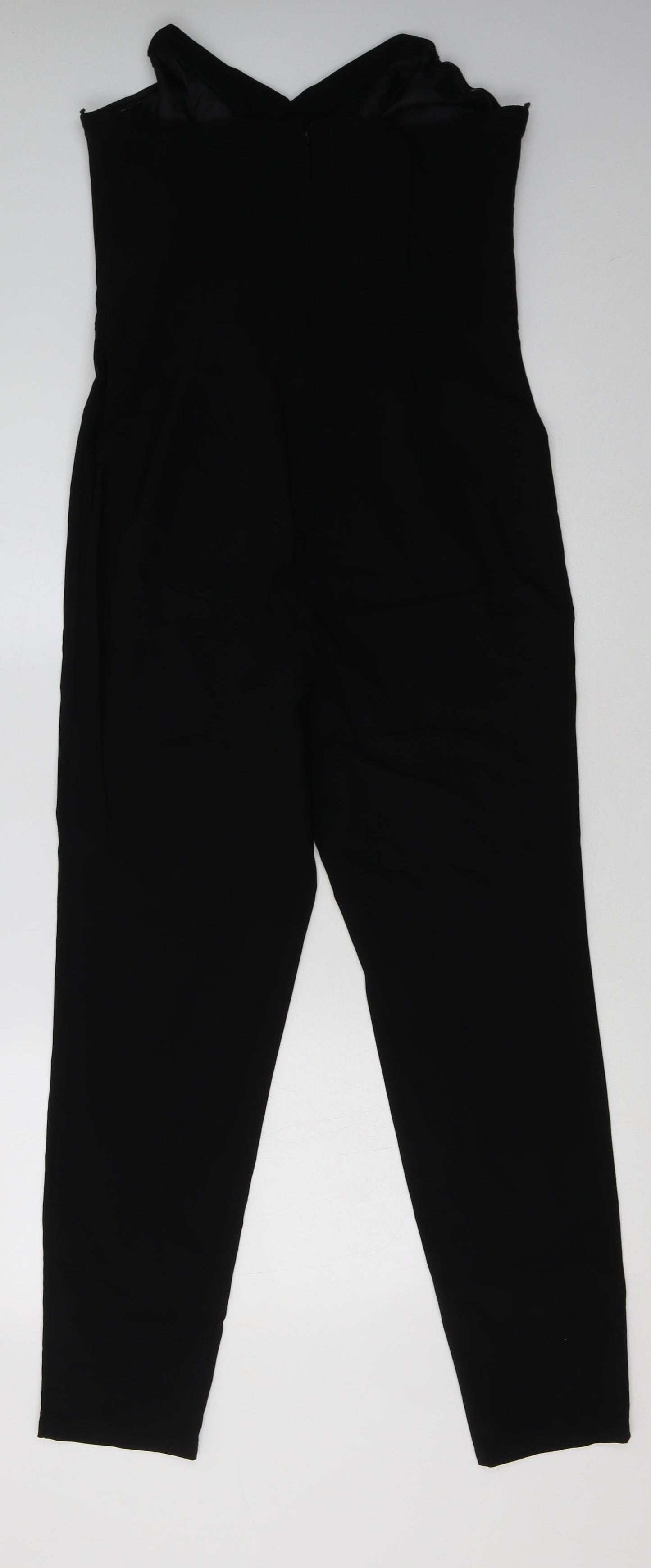 Miss Selfridge Womens Black  Polyester Jumpsuit One-Piece Size 10