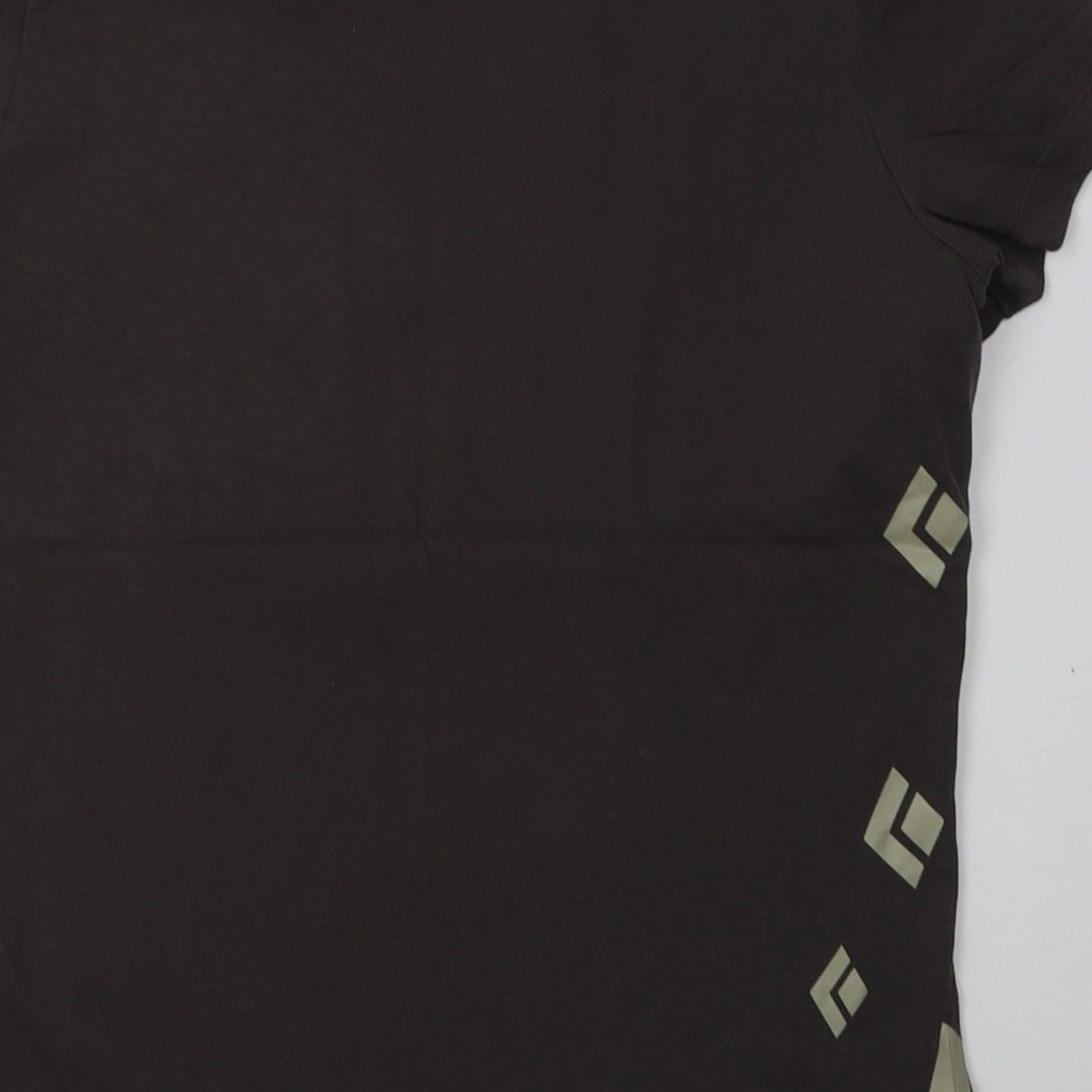 Black Diamond Mens Grey  Cotton  T-Shirt Size M Crew Neck
