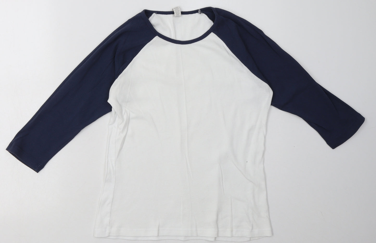 bella  Womens White  Cotton Pullover Sweatshirt Size M  Pullover