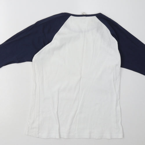 bella  Womens White  Cotton Pullover Sweatshirt Size M  Pullover