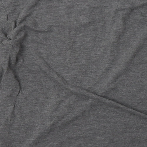 Canvas Mens Grey  Polyester Pullover Sweatshirt Size M