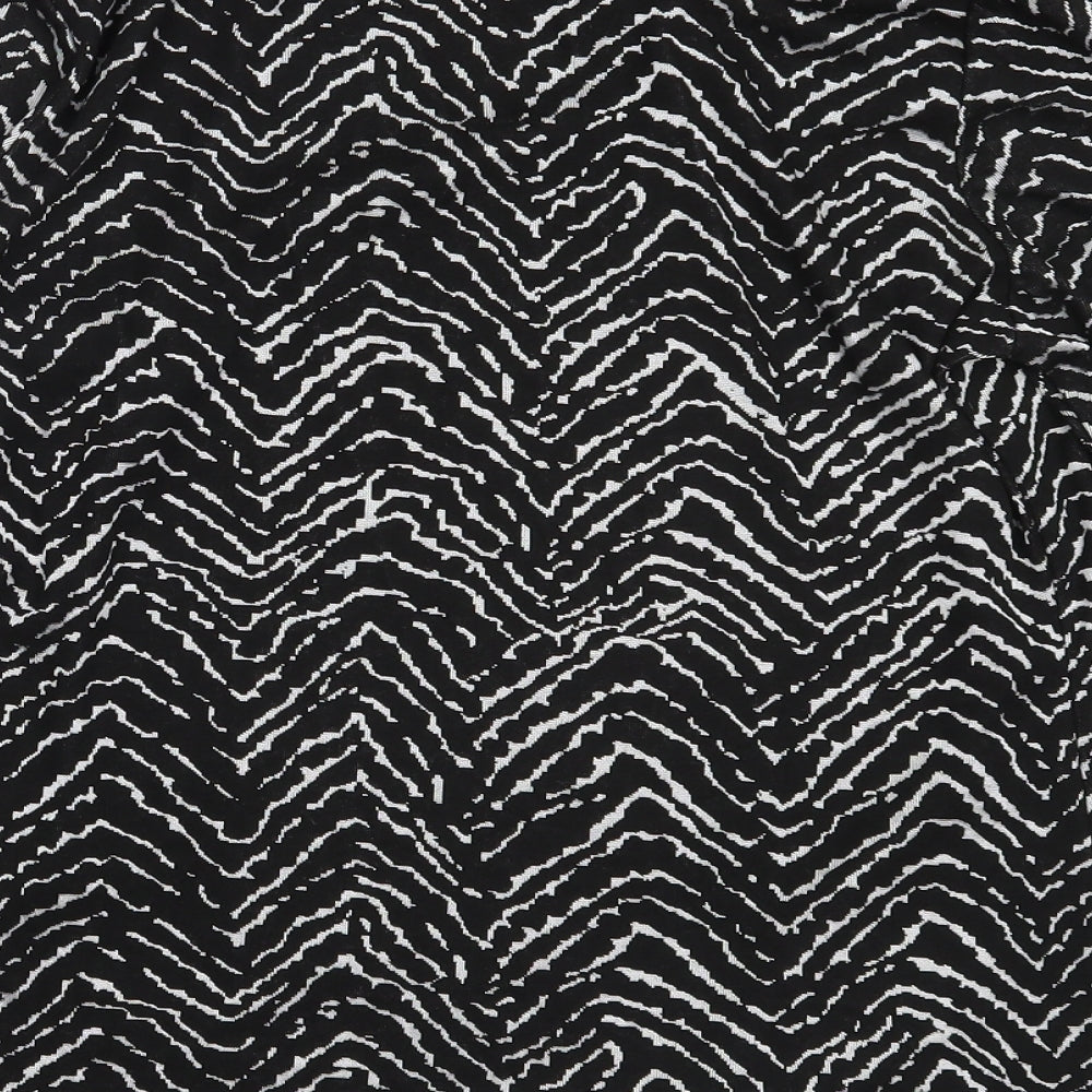 Warehouse Womens Black High Neck  Polyester Pullover Jumper Size 14