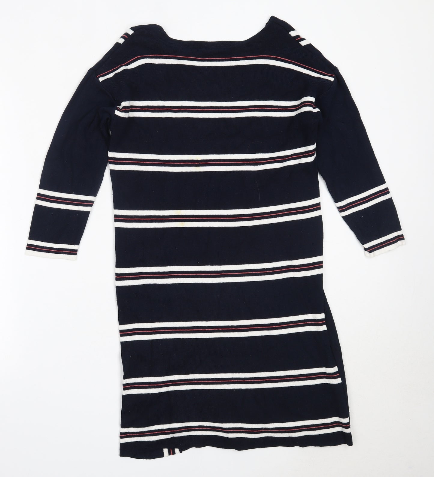 Dorothy Perkins Womens Blue  Viscose Jumper Dress  Size 12  Round Neck