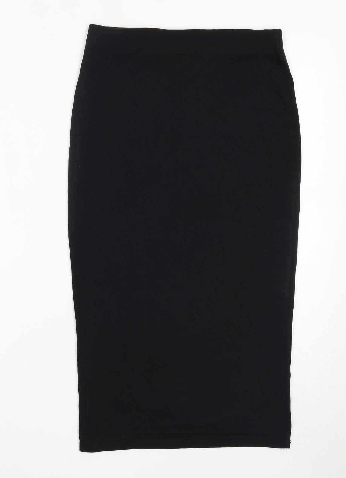 Dorothy Perkins Womens Black  Viscose Straight & Pencil Skirt Size 6