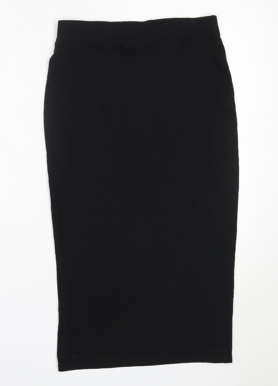 Dorothy Perkins Womens Black  Viscose Straight & Pencil Skirt Size 6