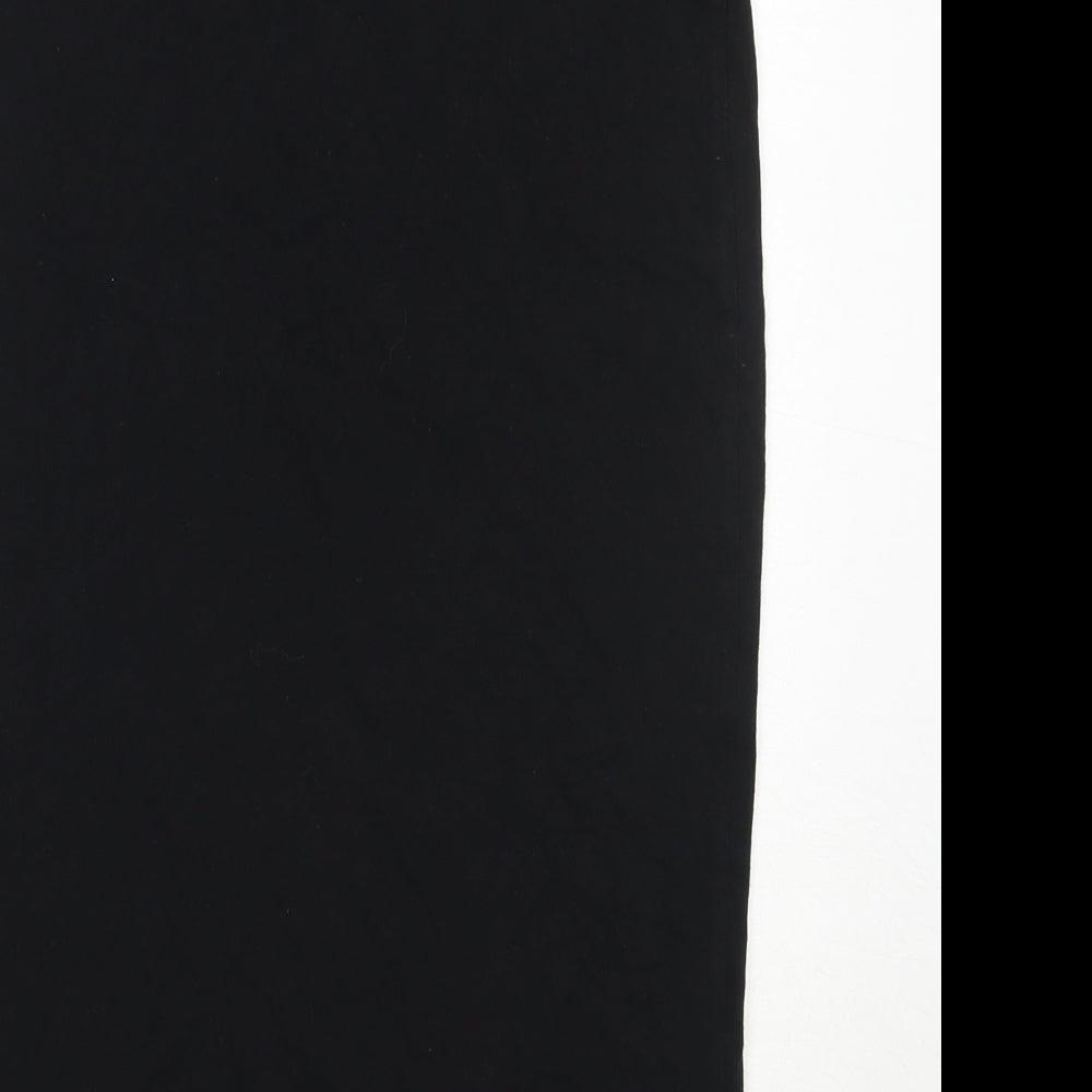 Dorothy Perkins Womens Black  Viscose Straight & Pencil Skirt Size 6