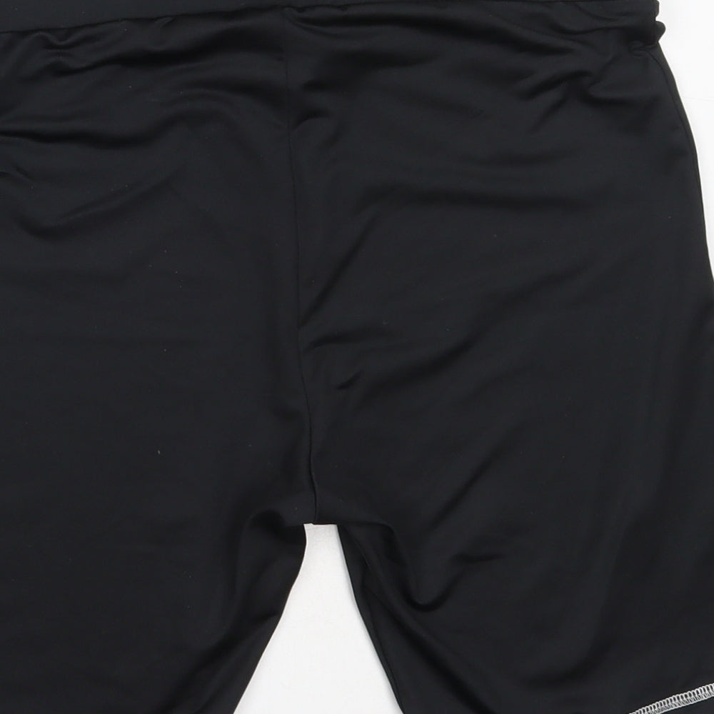 Topshop Womens Black  Polyester Compression Shorts Size M  Regular