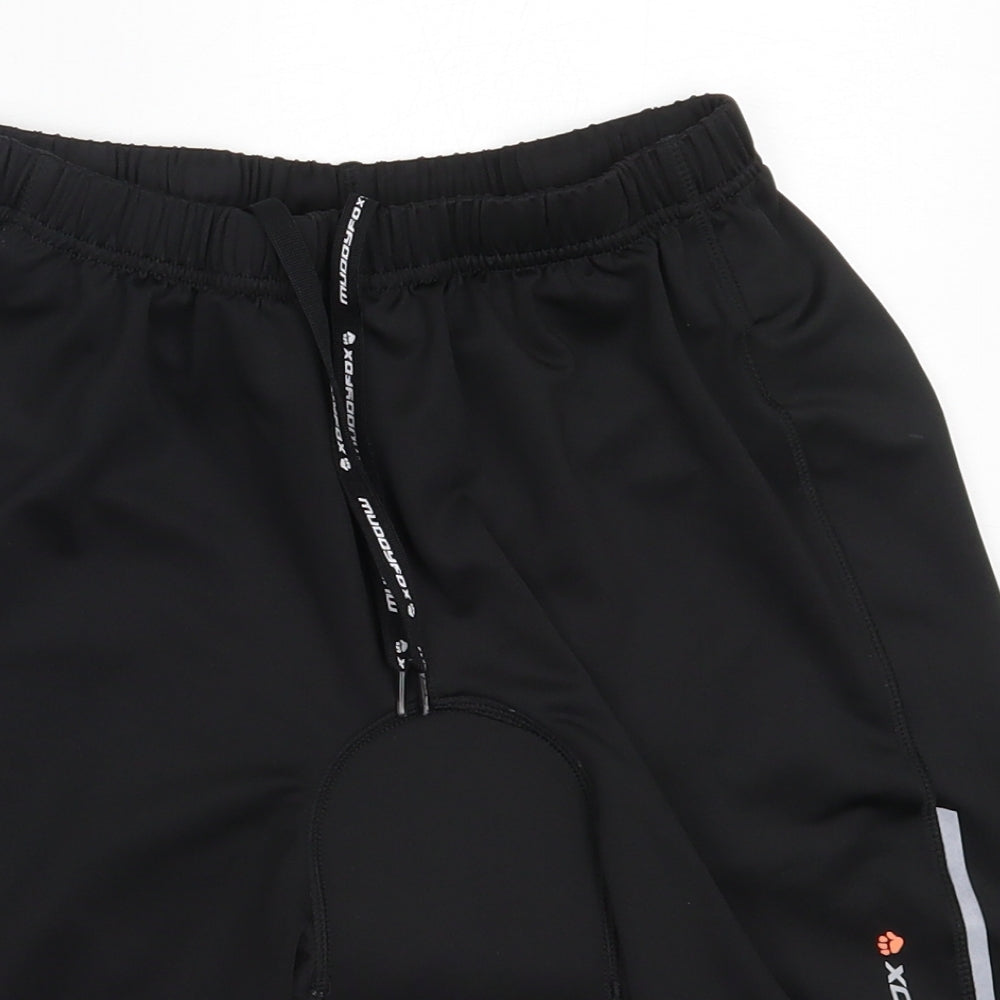 Muddy Fox Mens Black  Polyester Compression Shorts Size XL  Regular