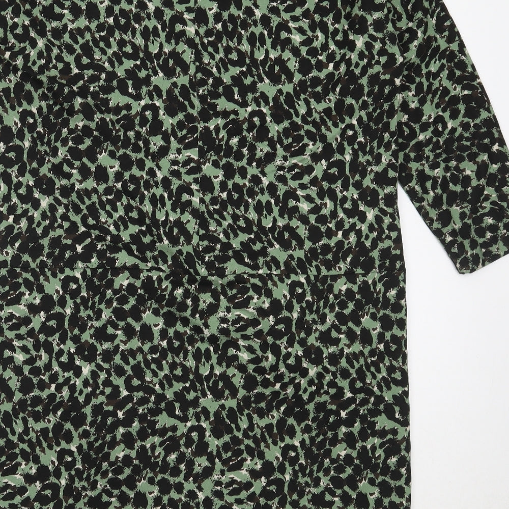 Masai Womens Green  Viscose Shift  Size M  V-Neck