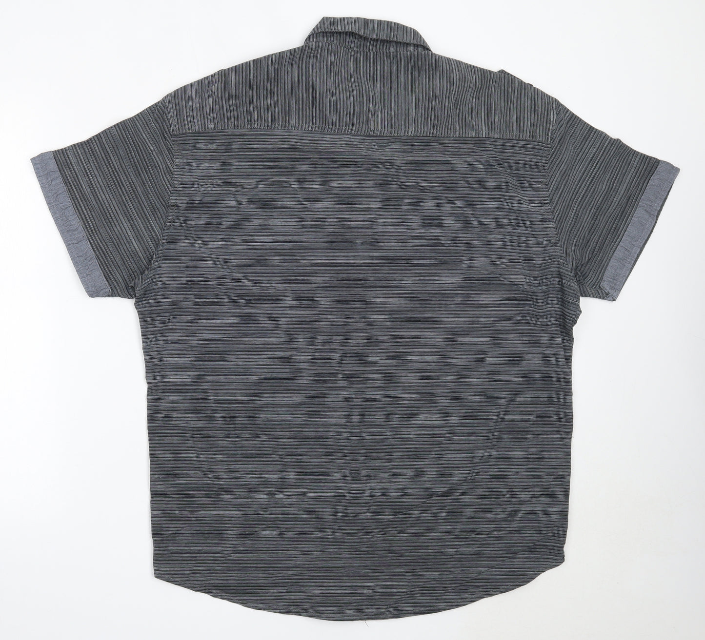 Steve's Jeans Mens Grey  Cotton  Button-Up Size 2XL Collared