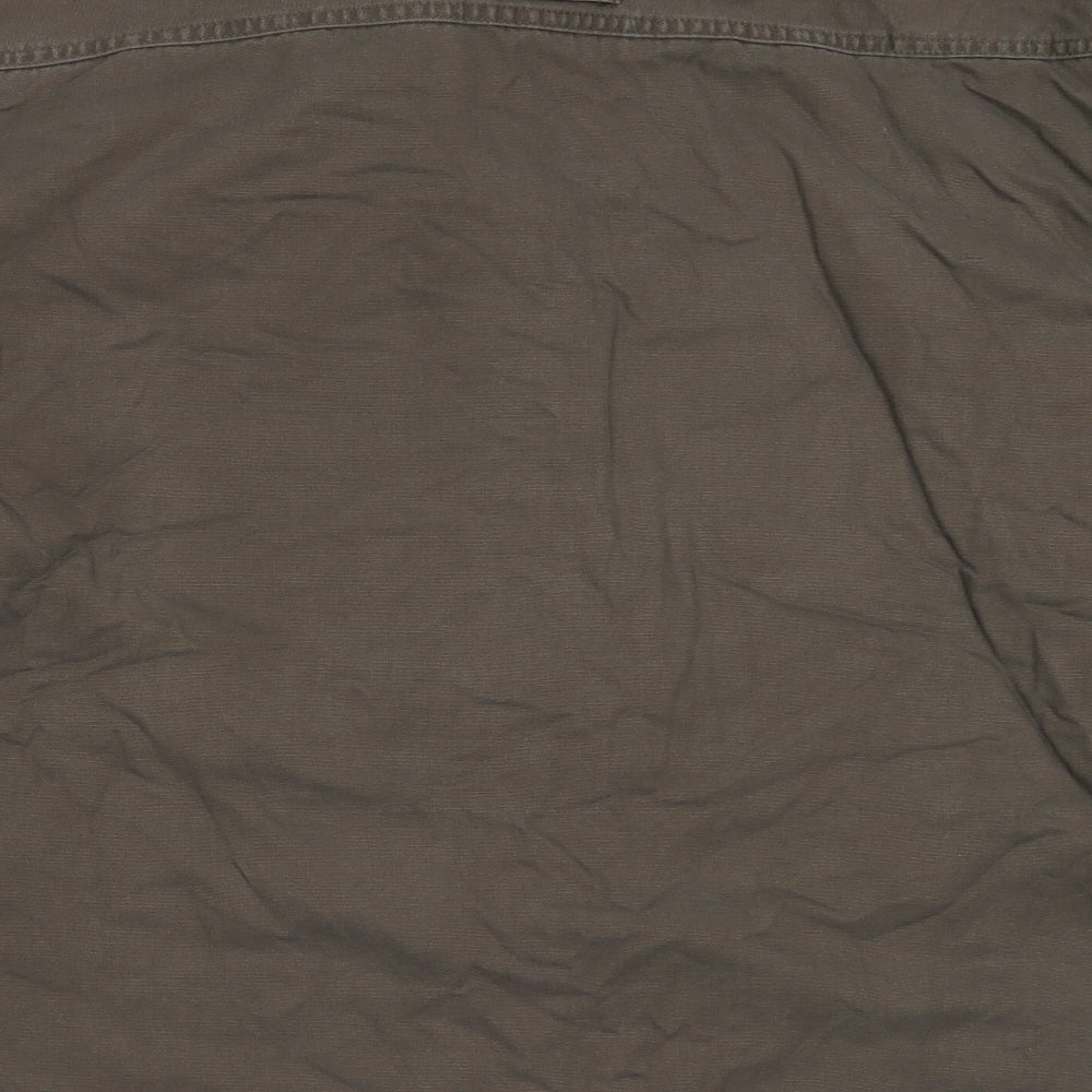 Columbia Mens Brown  Cotton  Button-Up Size XL Collared