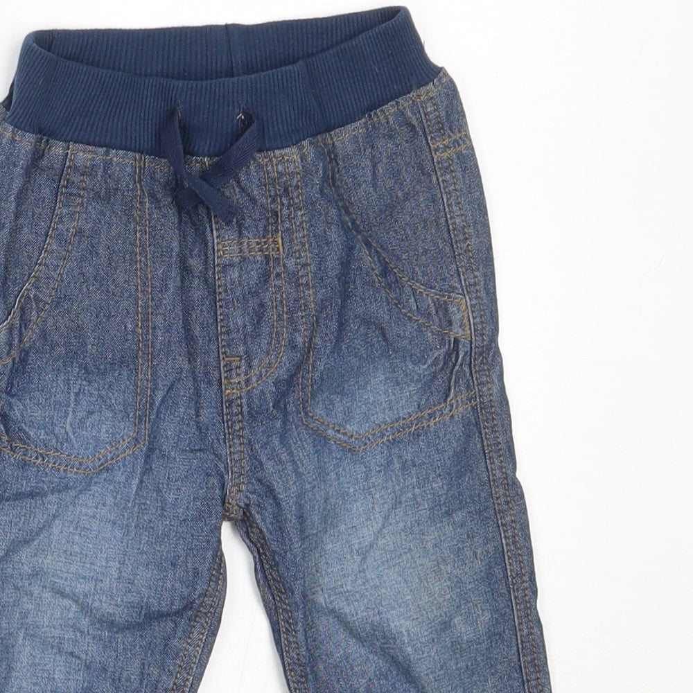 George Boys Blue  Cotton Capri Jeans Size 9-12 Months