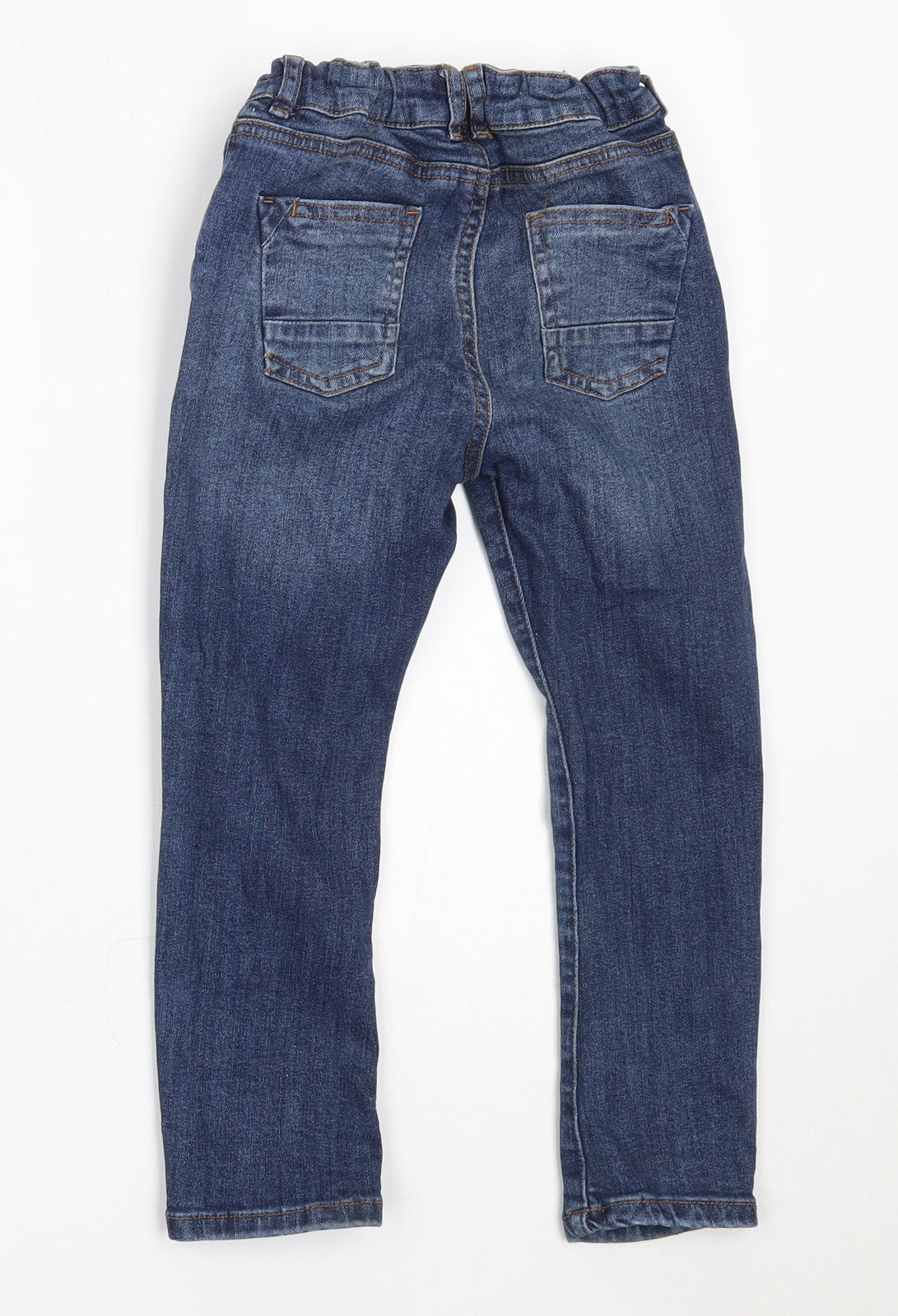 George Boys Blue  Cotton Straight Jeans Size 4-5 Years  Regular