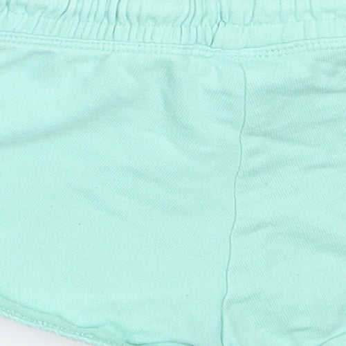 NEXT Girls Green  Cotton Hot Pants Shorts Size 4 Years  Regular
