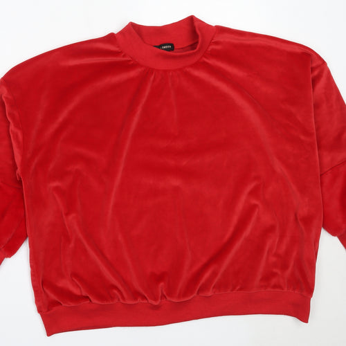 QED London Womens Red  Polyester Pullover Sweatshirt Size L