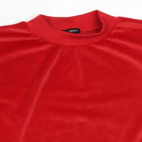 QED London Womens Red  Polyester Pullover Sweatshirt Size L