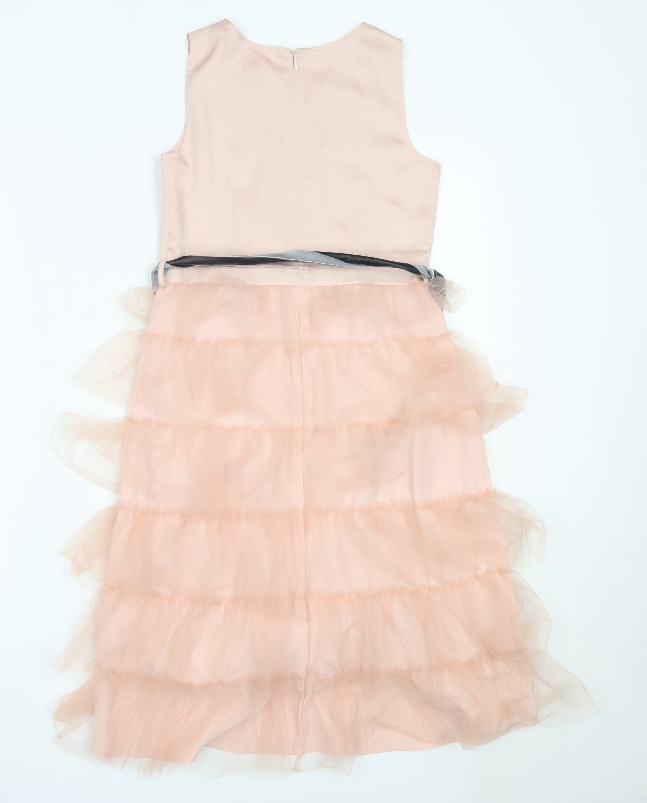 NEXT Girls Pink  Polyester Fit & Flare  Size 8 Years  Round Neck