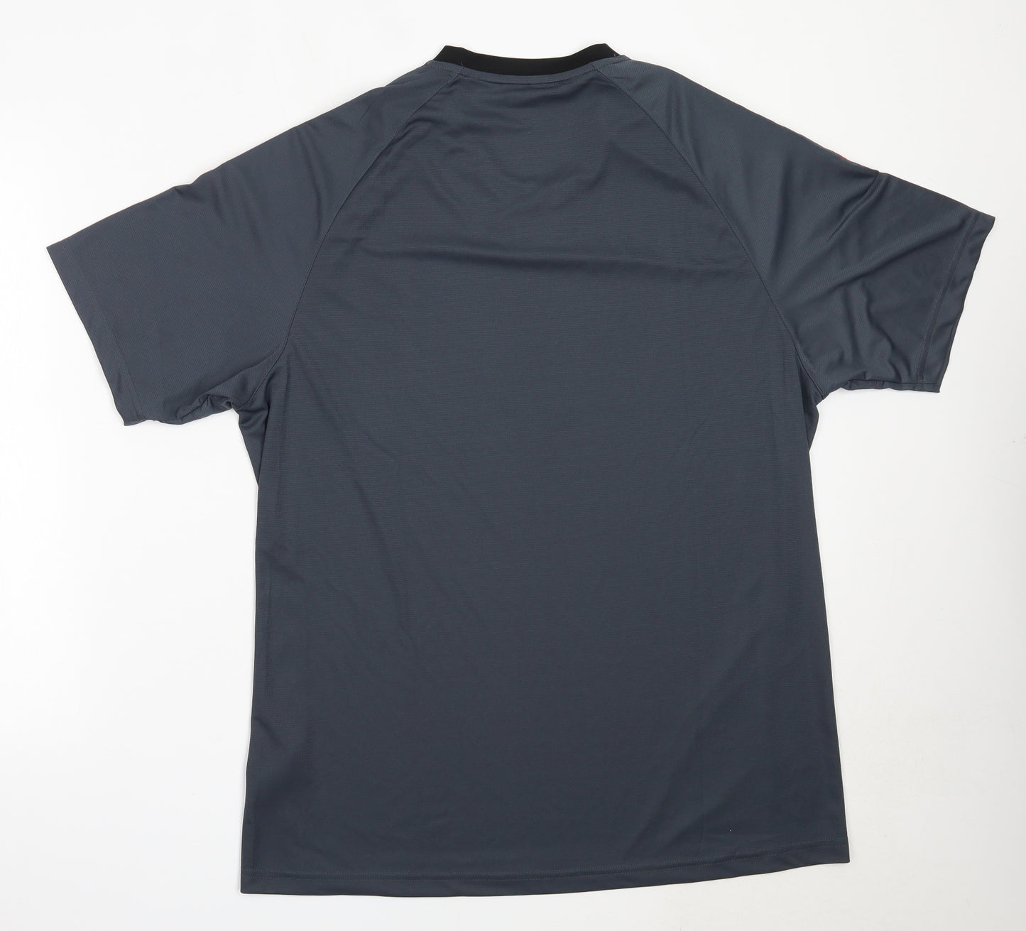 Hummel Mens Grey  Polyester Basic T-Shirt Size 2XL V-Neck