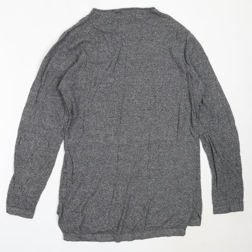 Cedar Wood State Mens Grey Round Neck  Cotton Pullover Jumper Size M