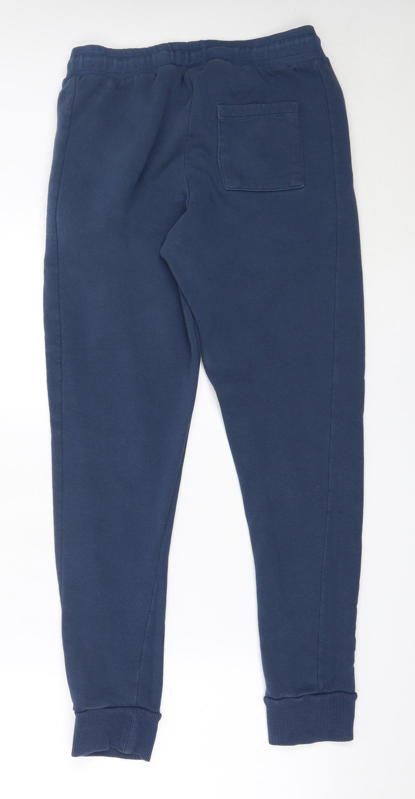 Primark Mens Blue  Cotton Jogger Trousers Size M L29 in Regular