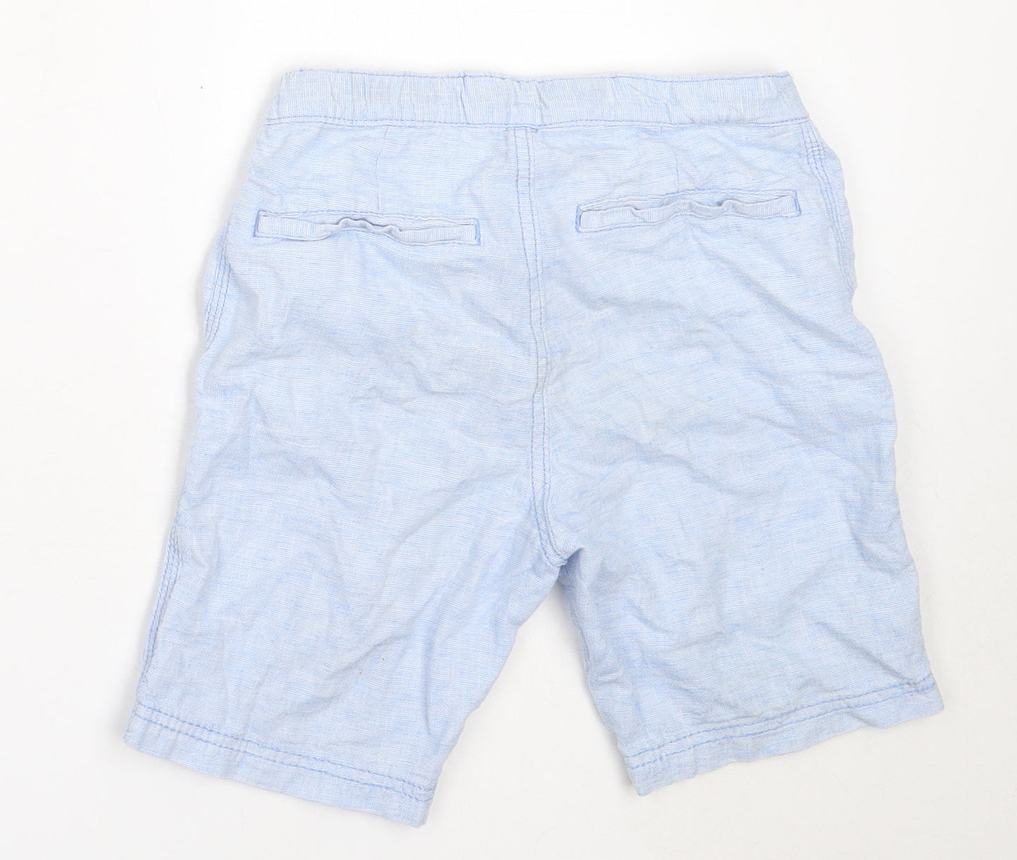 H&M Boys Blue  Cotton Chino Shorts Size 8-9 Years  Regular