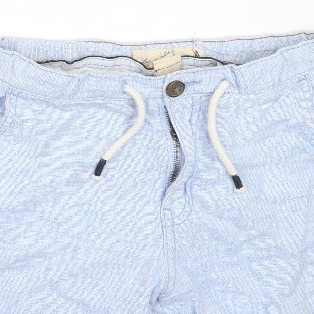 H&M Boys Blue  Cotton Chino Shorts Size 8-9 Years  Regular