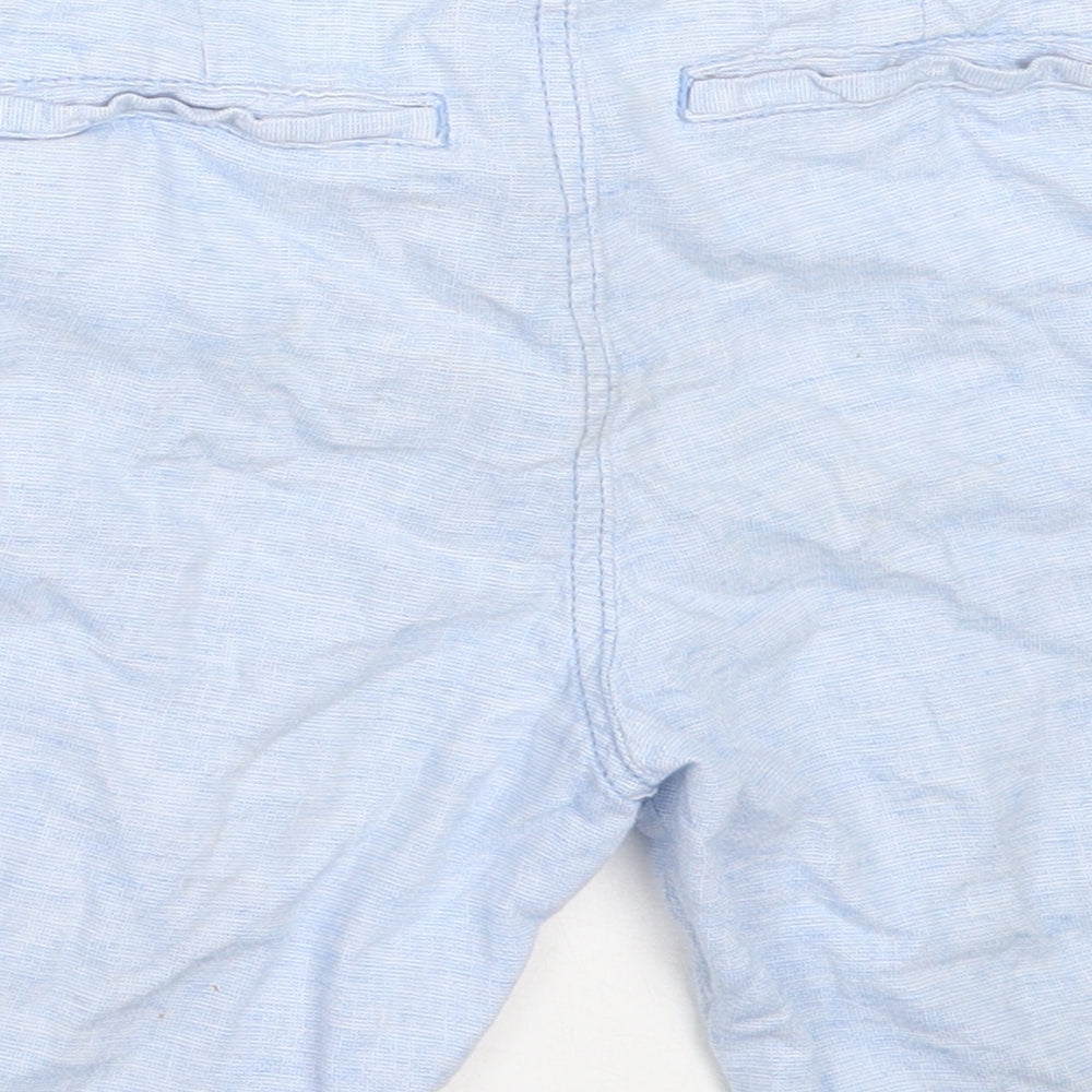 H&M Boys Blue  Cotton Chino Shorts Size 8-9 Years  Regular