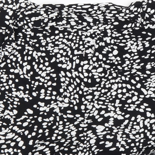 JEFF&CO Womens Multicoloured Animal Print Viscose Paperbag Shorts Size 12 L3 in Regular