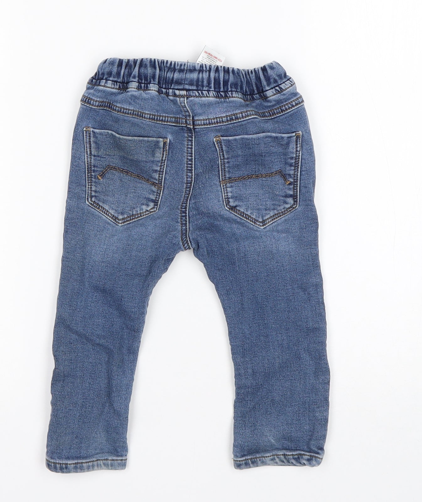 NEXT Boys Blue  Cotton Capri Jeans Size 12-18 Months