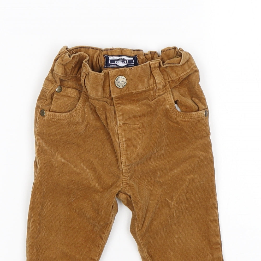 NEXT Boys Brown  Cotton  Jeans Size 12-18 Months