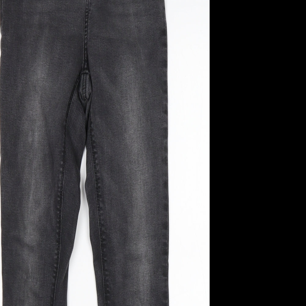 Primark Womens Black  Cotton Skinny Jeans Size 8 L28 in Regular