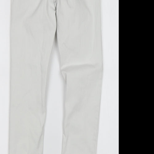 Primark Womens White  Cotton Skinny Jeans Size 8 L26 in Regular