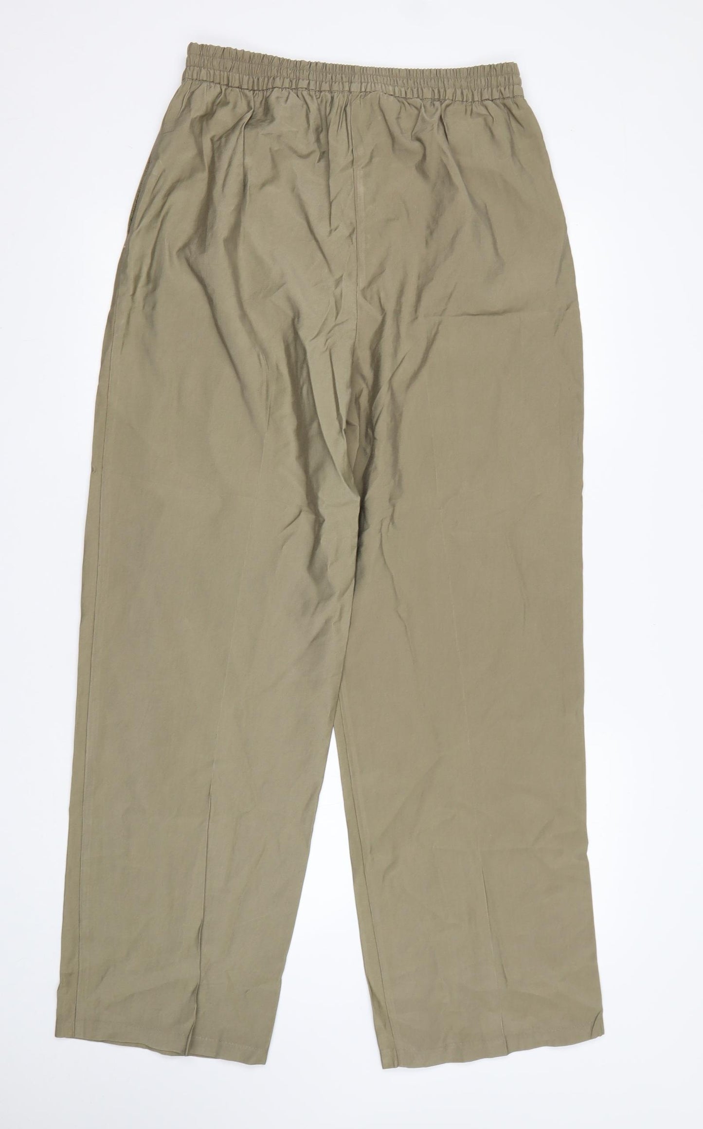 Primark Womens Green  Viscose Chino Trousers Size 14 L30 in Regular