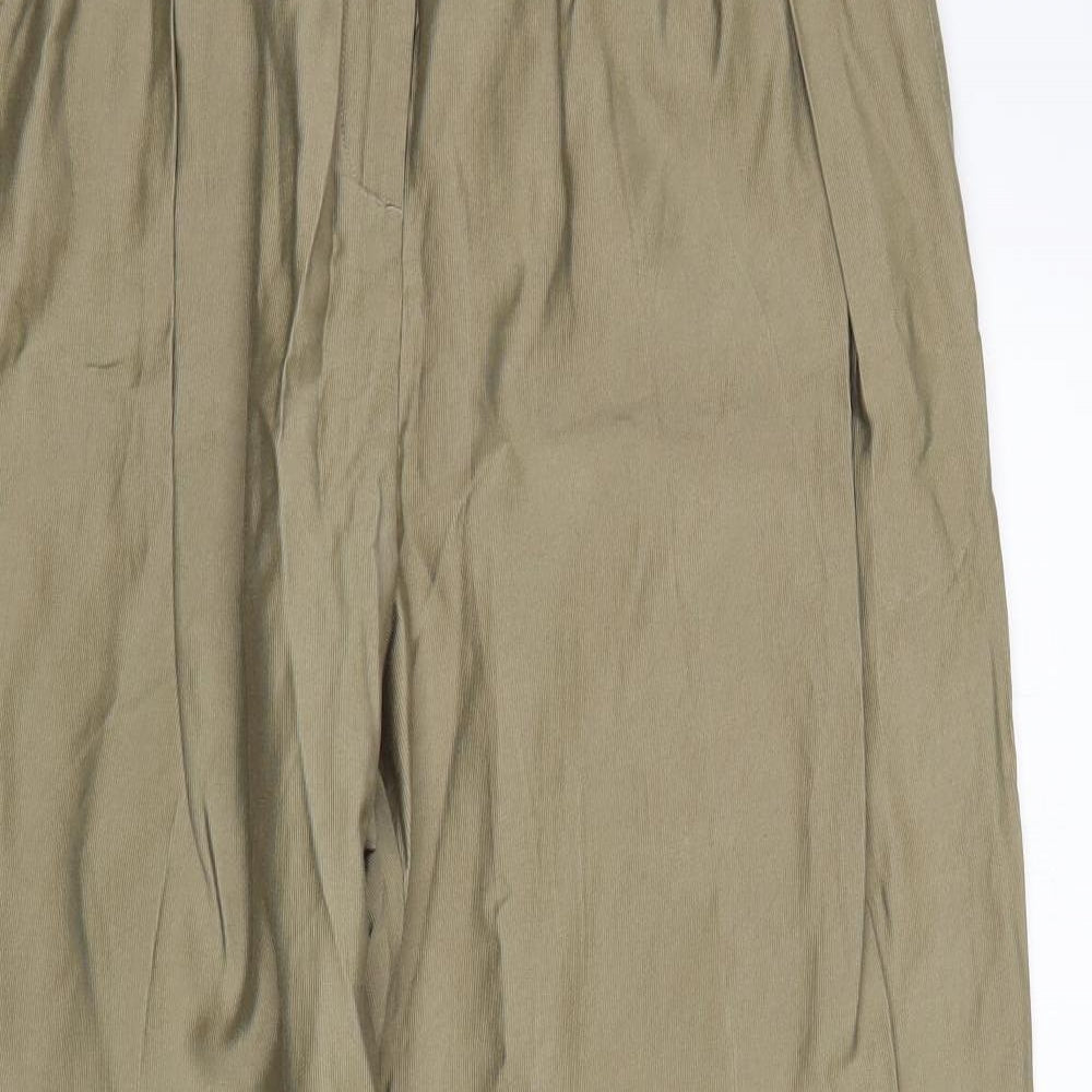 Primark Womens Green  Viscose Chino Trousers Size 14 L30 in Regular