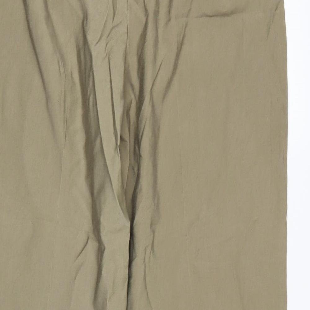 Primark Womens Green  Viscose Chino Trousers Size 14 L30 in Regular