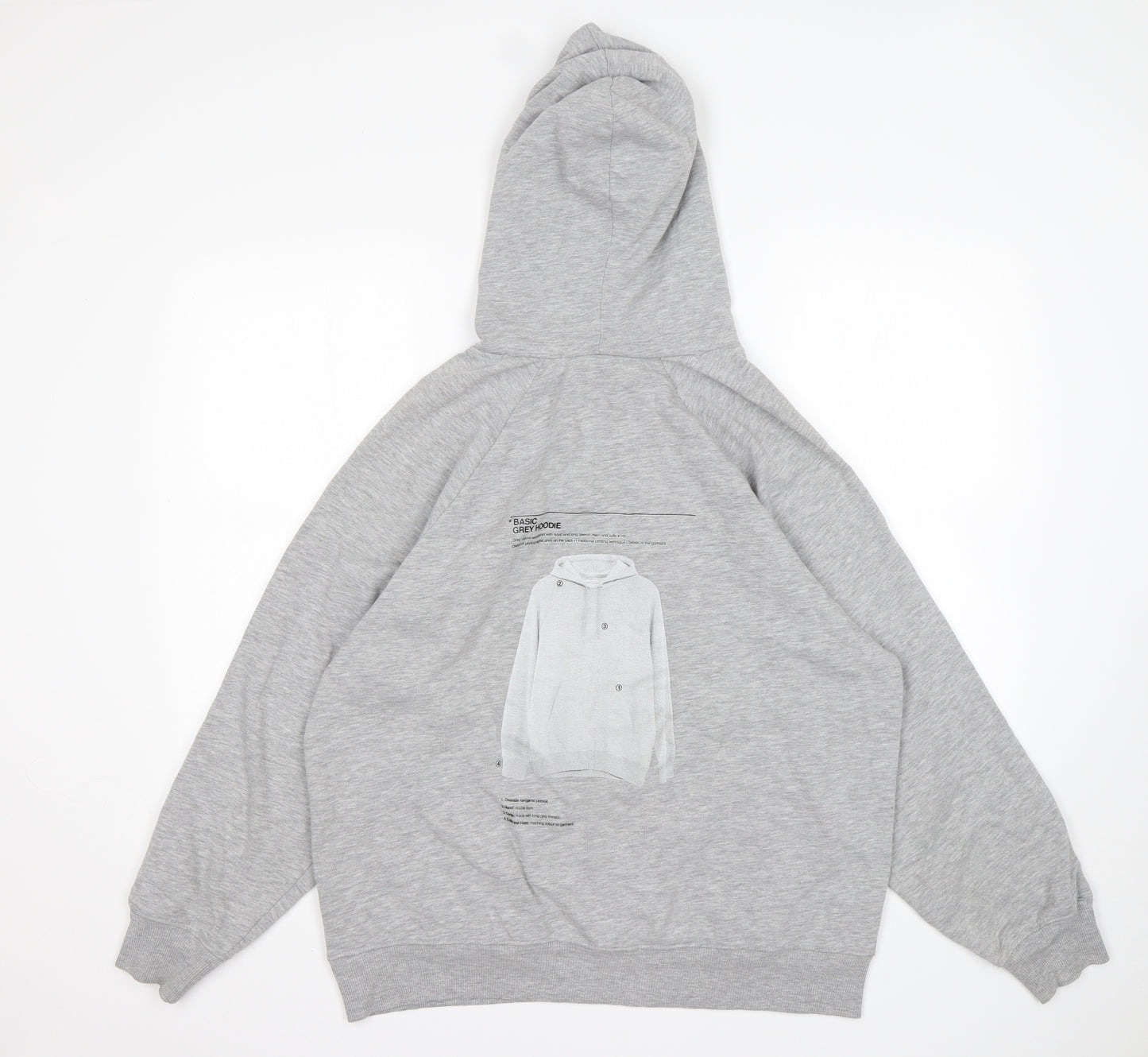 Zara Womens Green  Cotton Pullover Hoodie Size S