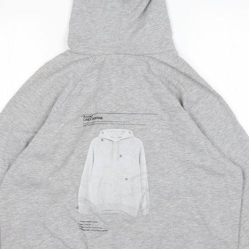 Zara Womens Green  Cotton Pullover Hoodie Size S