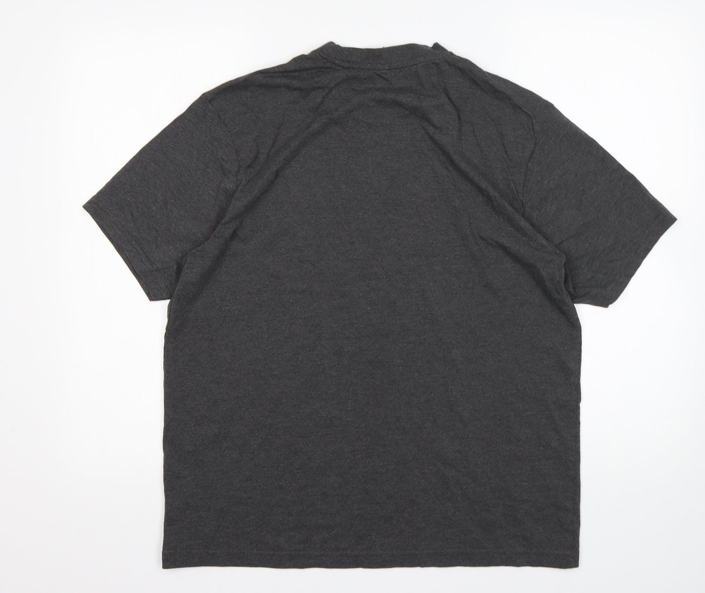Donnay Mens Grey  Cotton  T-Shirt Size L Round Neck